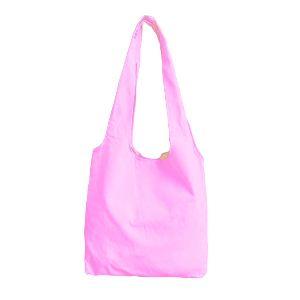 Canvas bag. mockup of fabric tote. Cloth totebag with handle. png