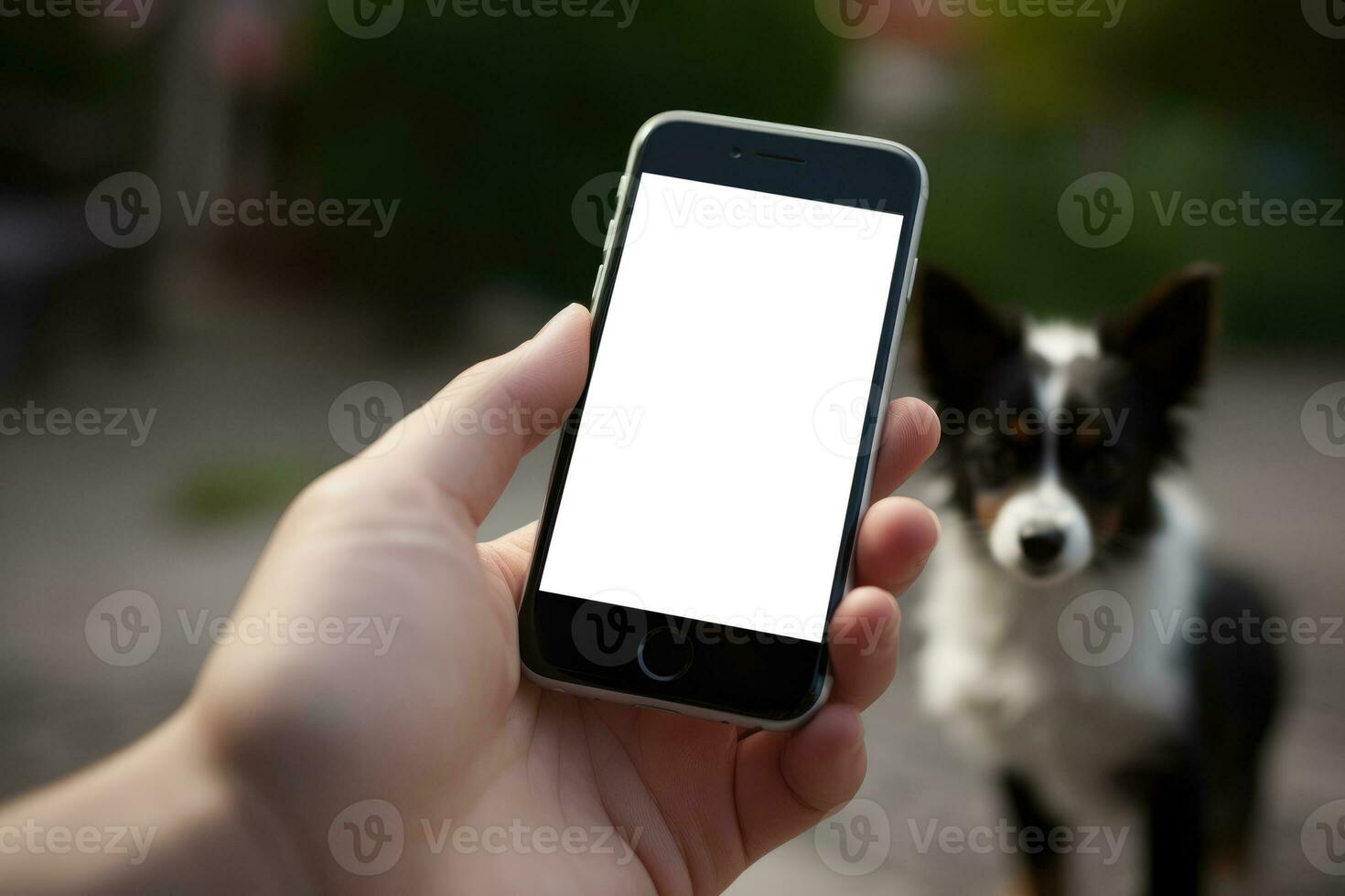 AI generated lose and found pet cat and dog on GPS map. AI generative photo