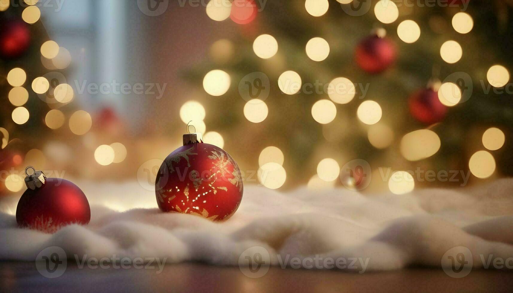 AI generated merry christmas background wallpaper photo