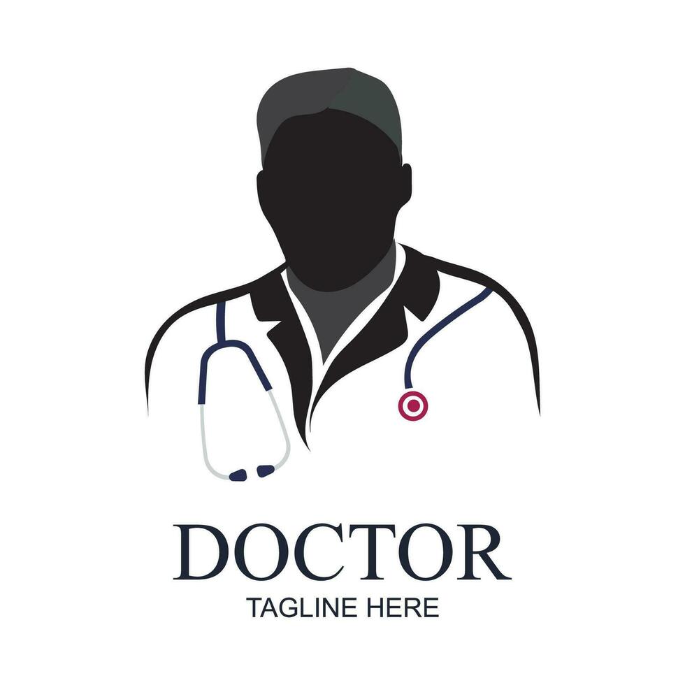 Medical Doctor, Doctor Icon with Stethoscope Sign. Editable Vector Symbol Illustrations, doctor and medical personnel logos and symbols