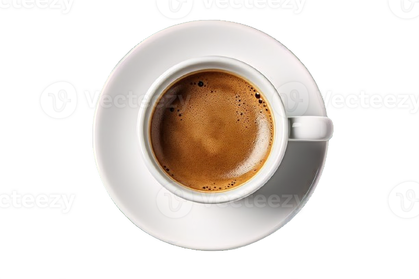 AI generated Espresso Shot in Classic White Cup png