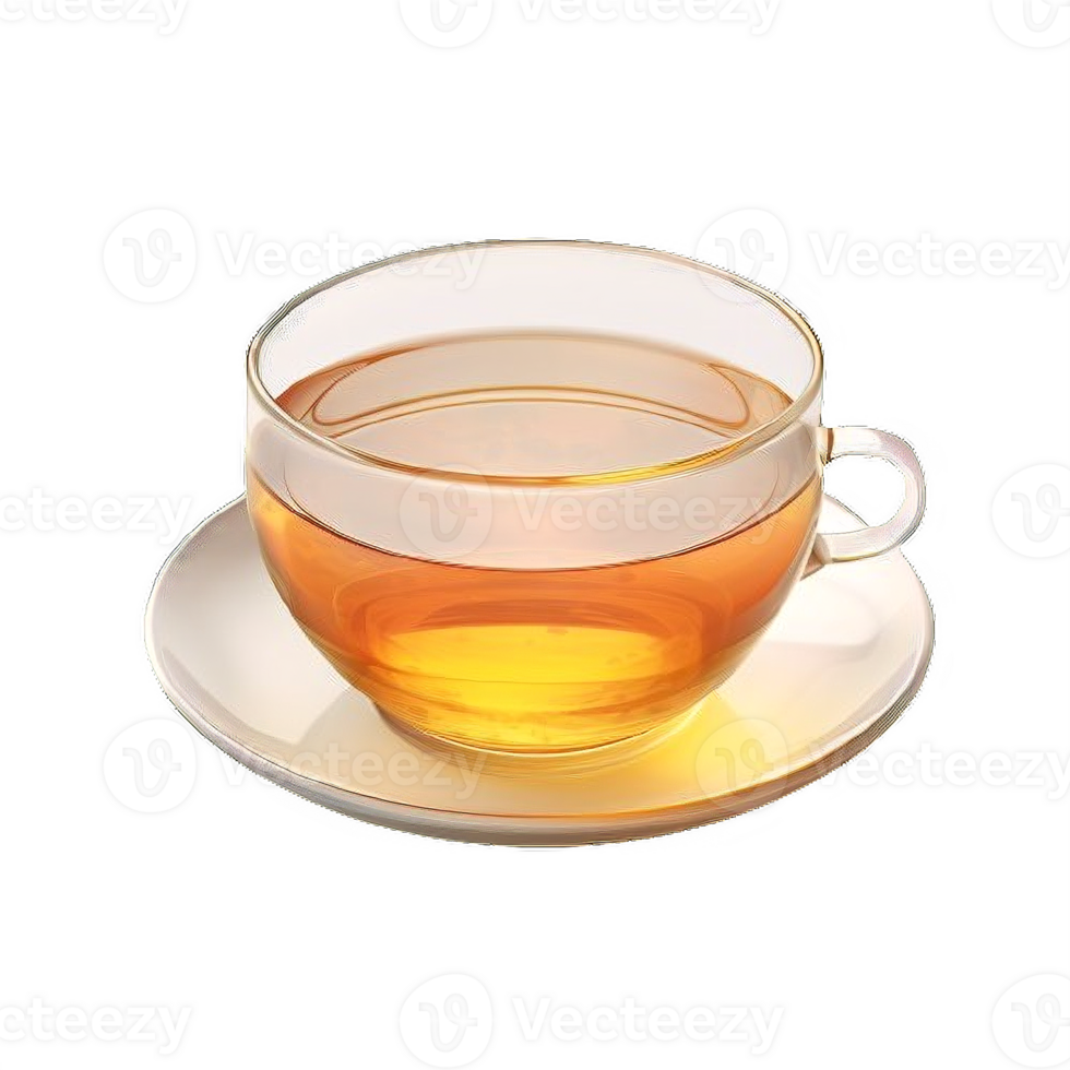 ai gegenereerd transparant thee kop met thee geïsoleerd Aan transparant achtergrond png