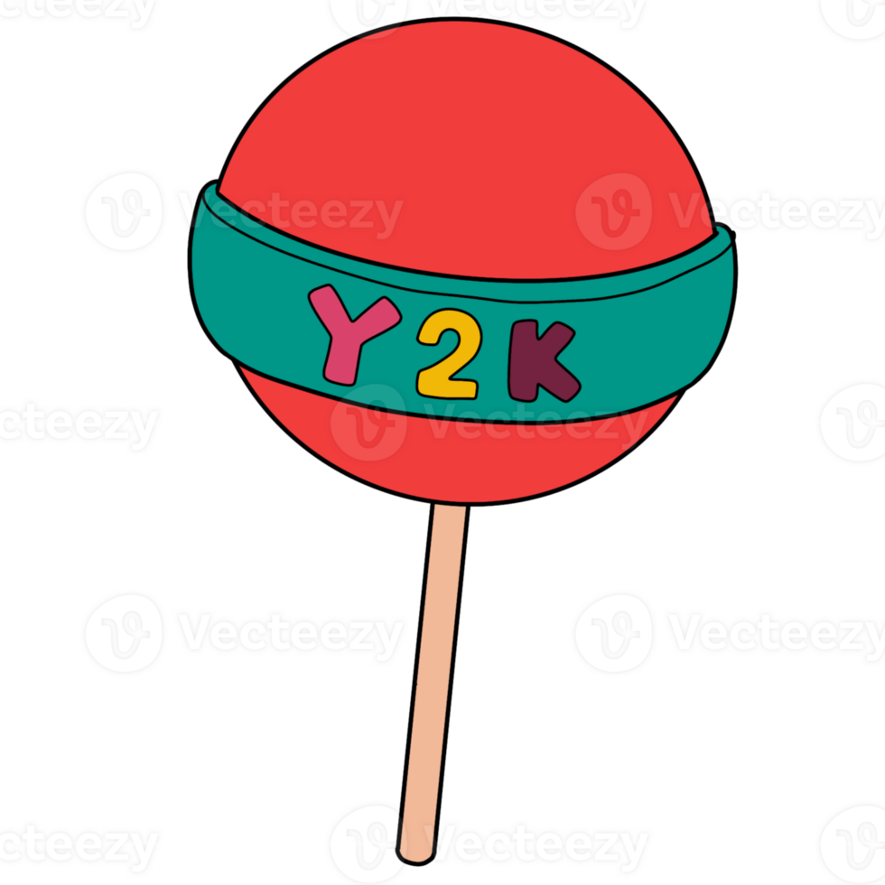 The illustration of a red lollipop 35515702 PNG