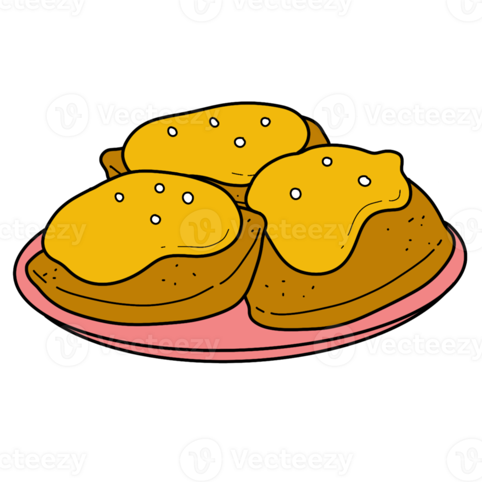 The illustration of a cookie png
