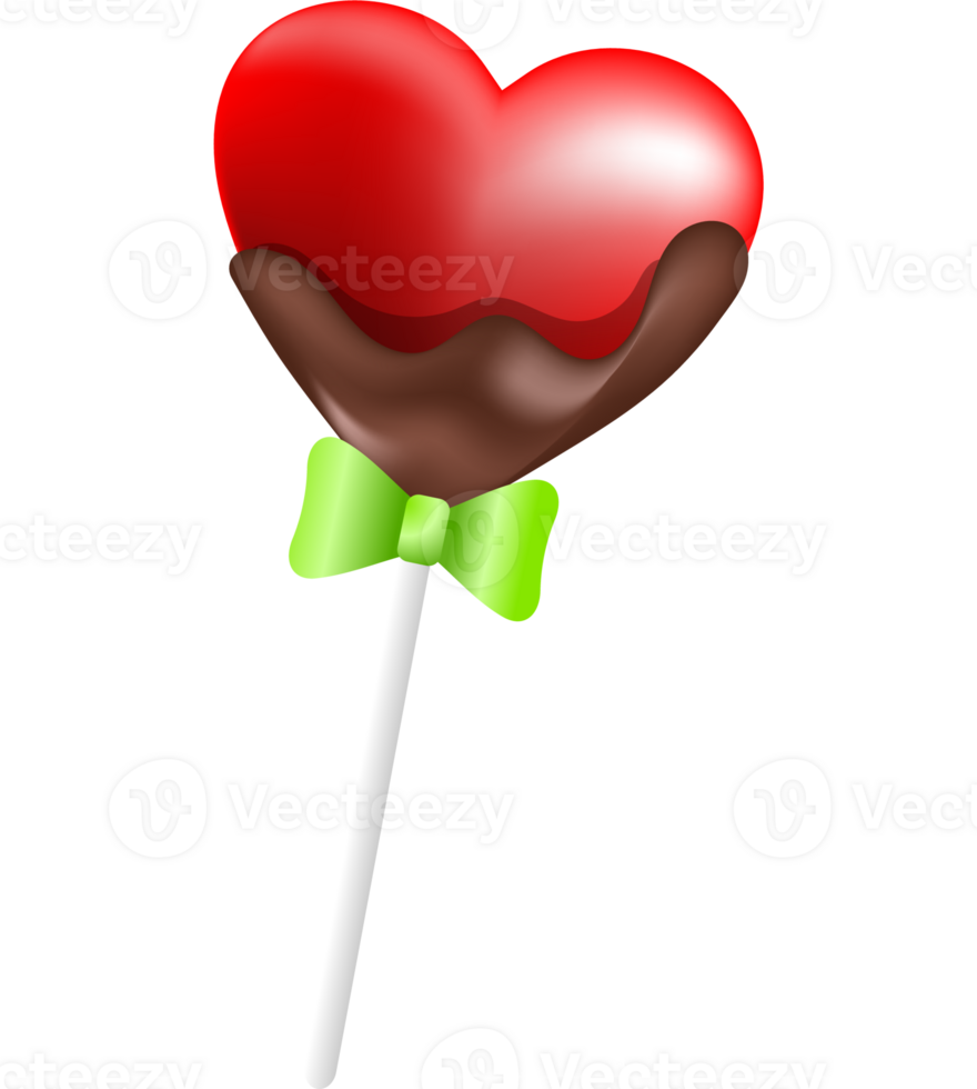 heart lollipop illustration png