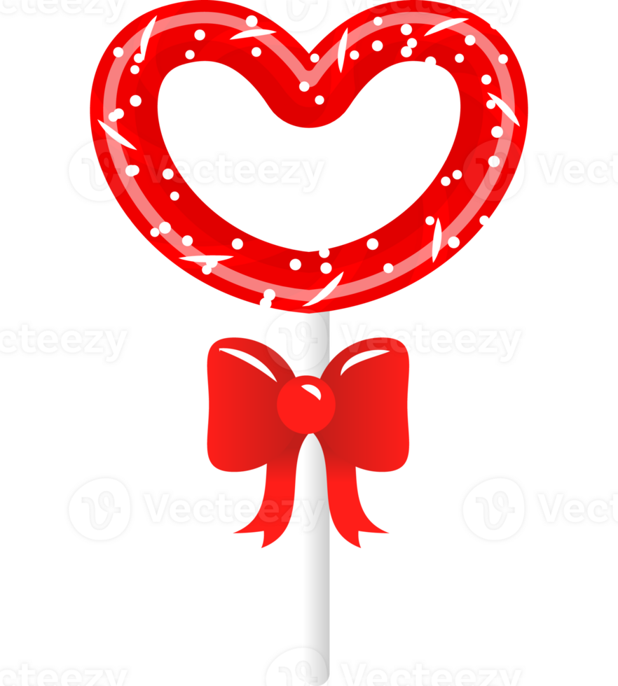 heart lollipop illustration png