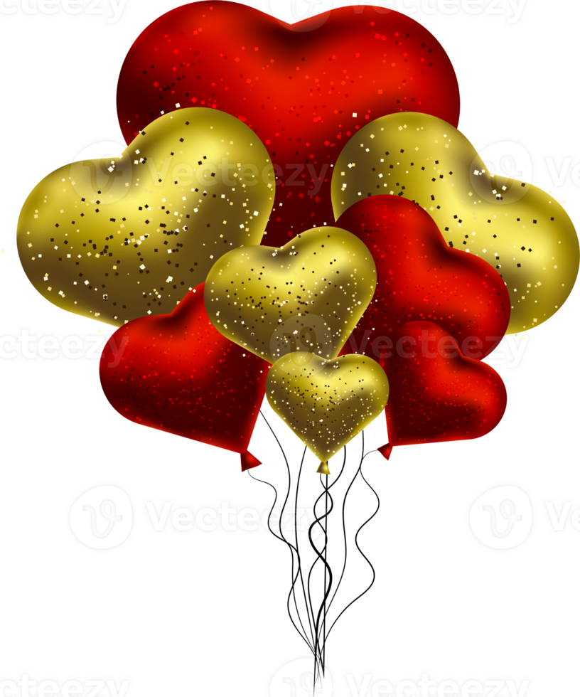 valentines day illustration with heart png