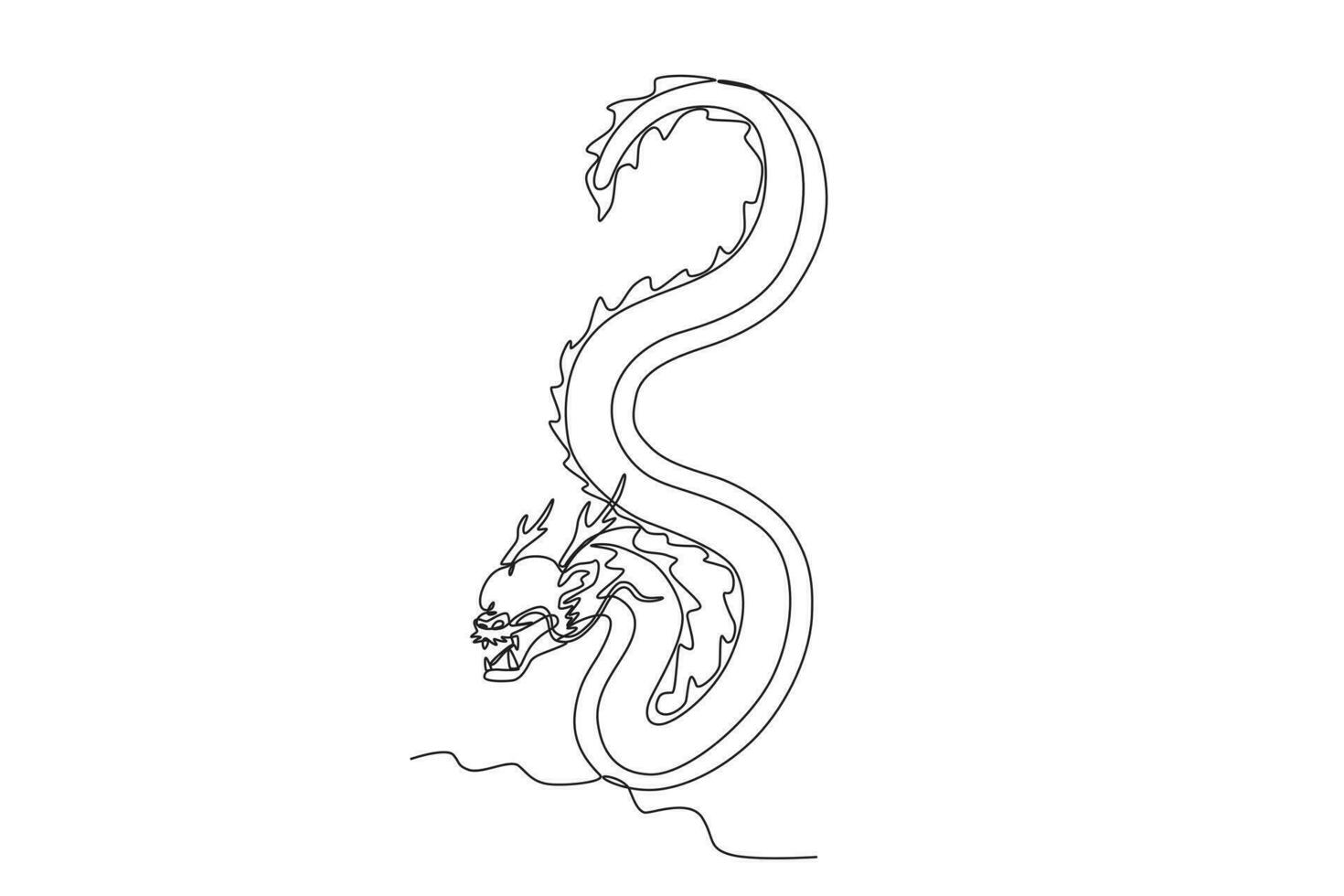 A dragon emblem of the Chinese emperor vector