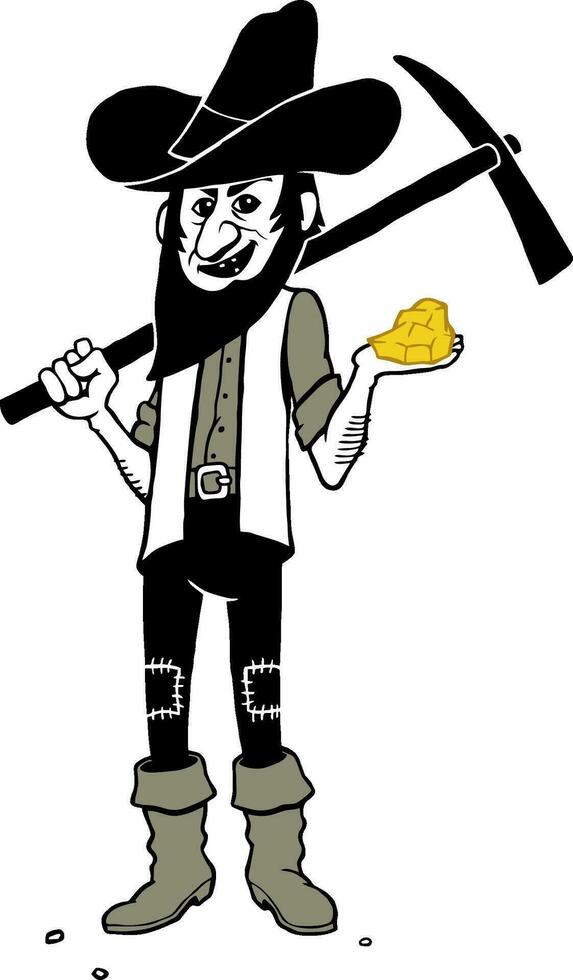 Gold Digger Cartoon vector