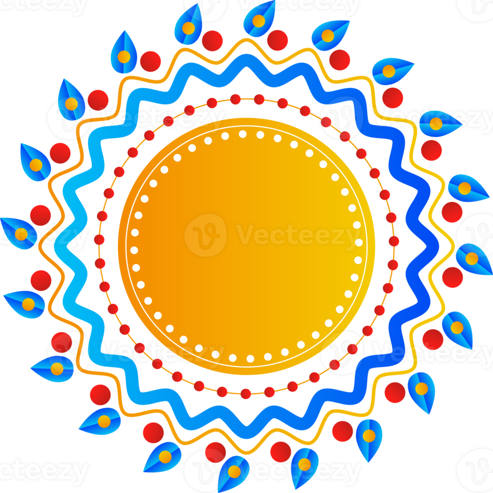 Mandala round frame png
