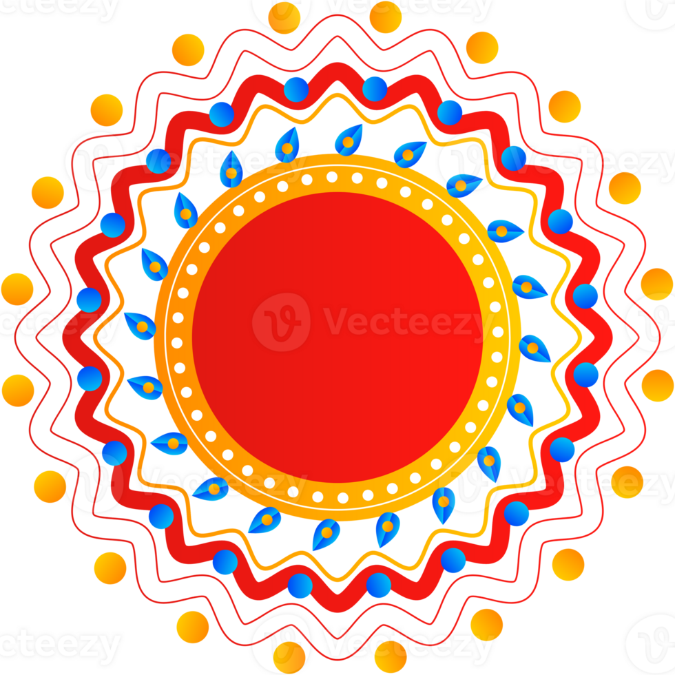 Mandala round frame png