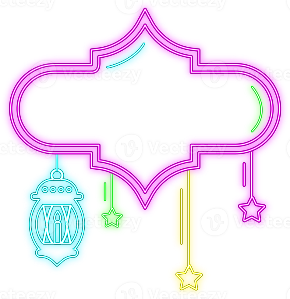 Ramadan neon illustration png