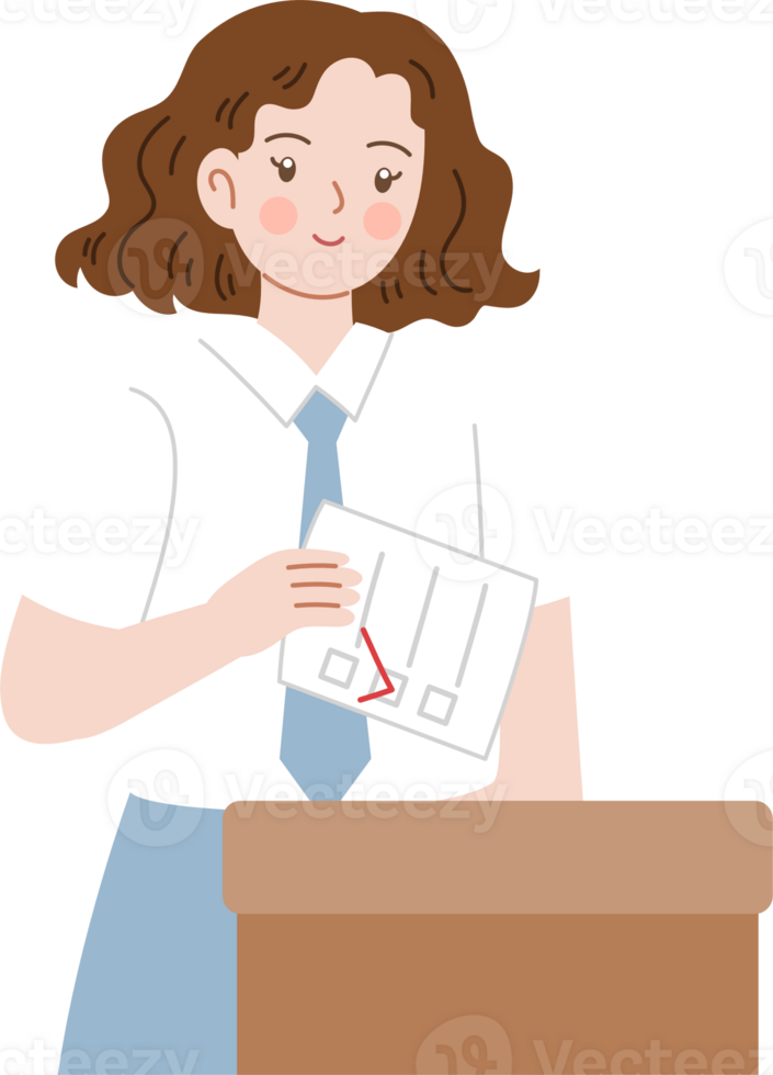 Indonesia election cartoon character clipart png