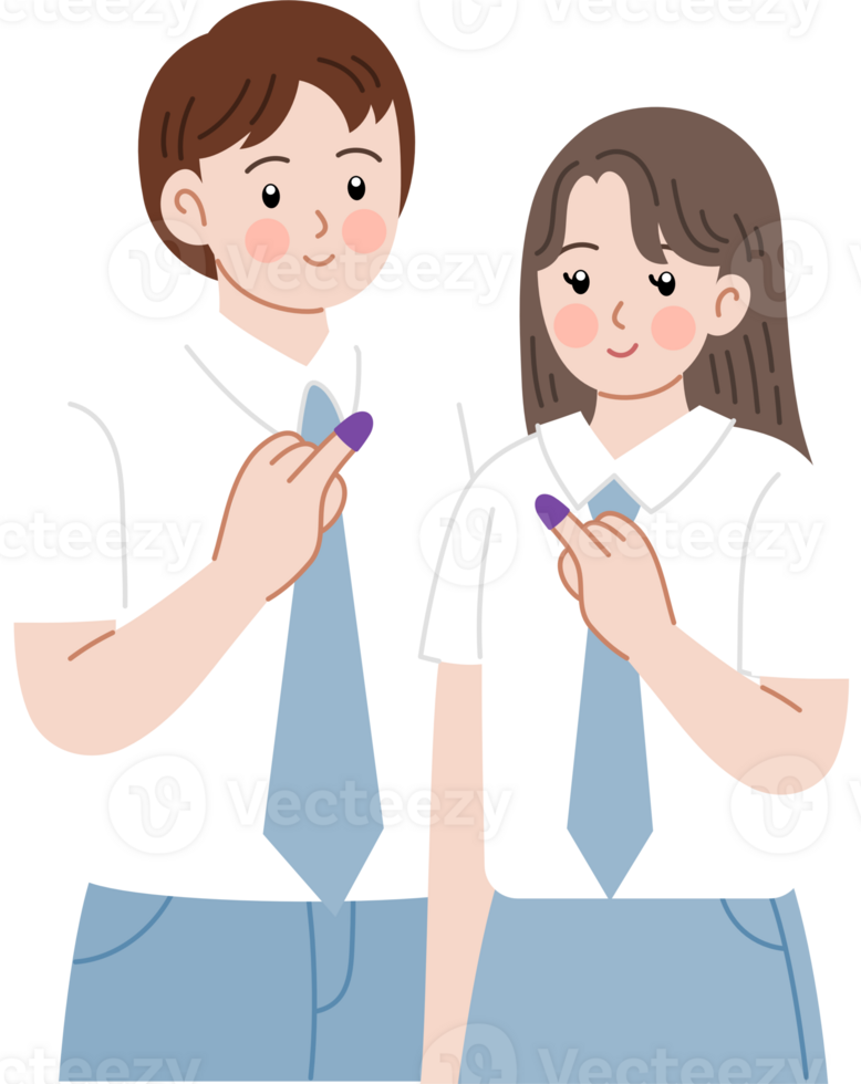 Indonesia election cartoon character clipart png