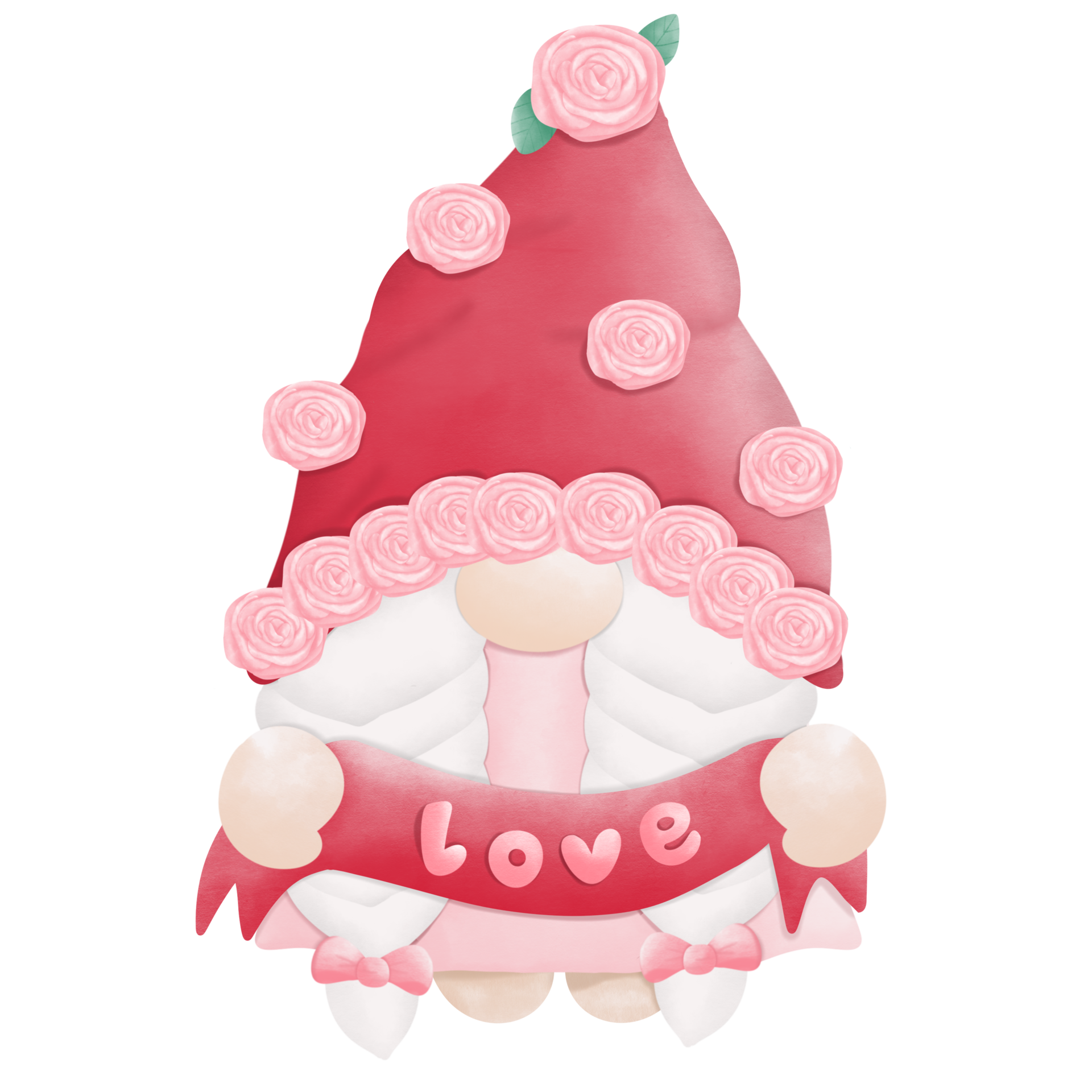 valentine gnome wearing red hat 35517666 PNG