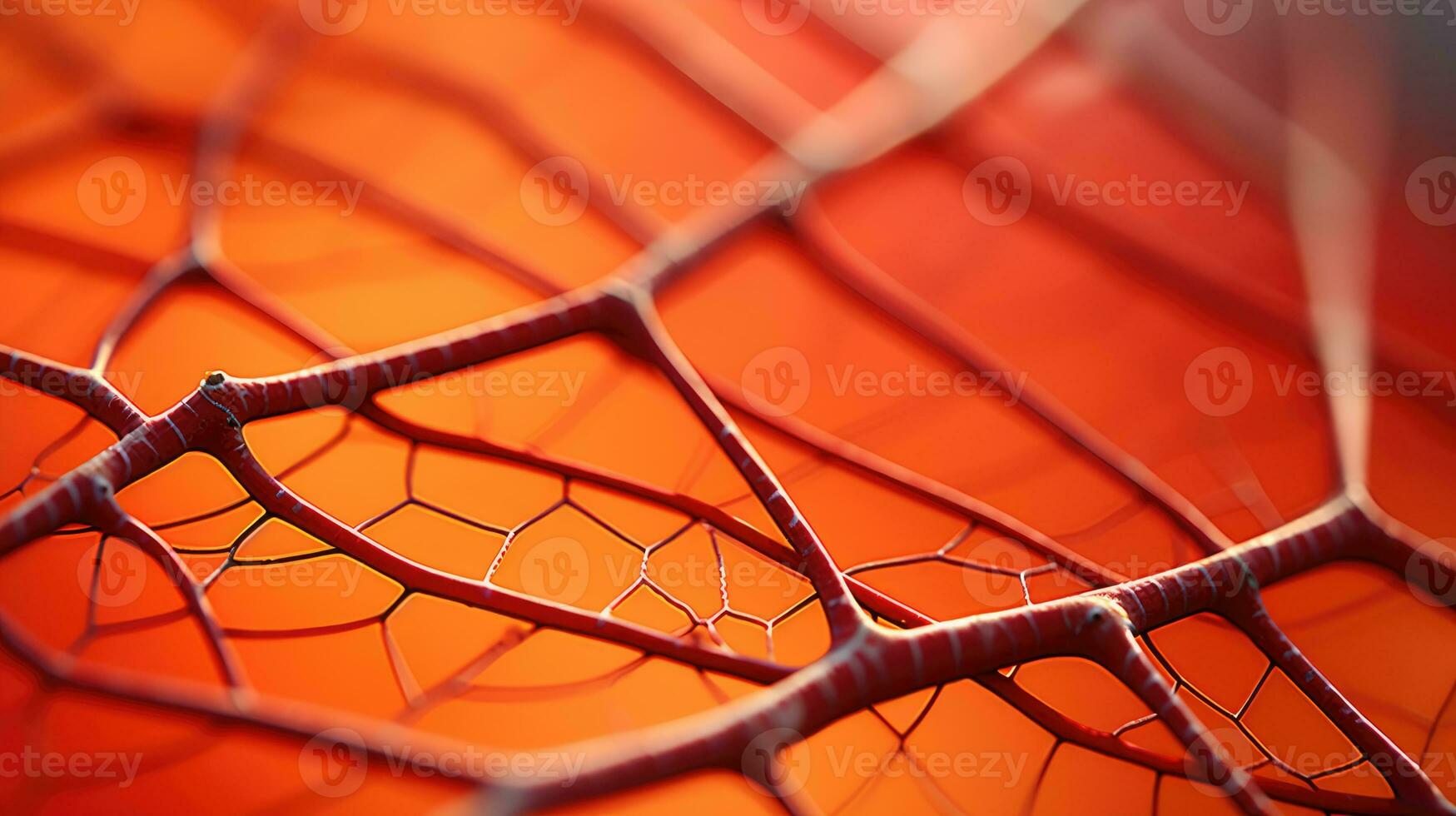 AI generated leaf, leaf texture, close-up angle, macro lens photo