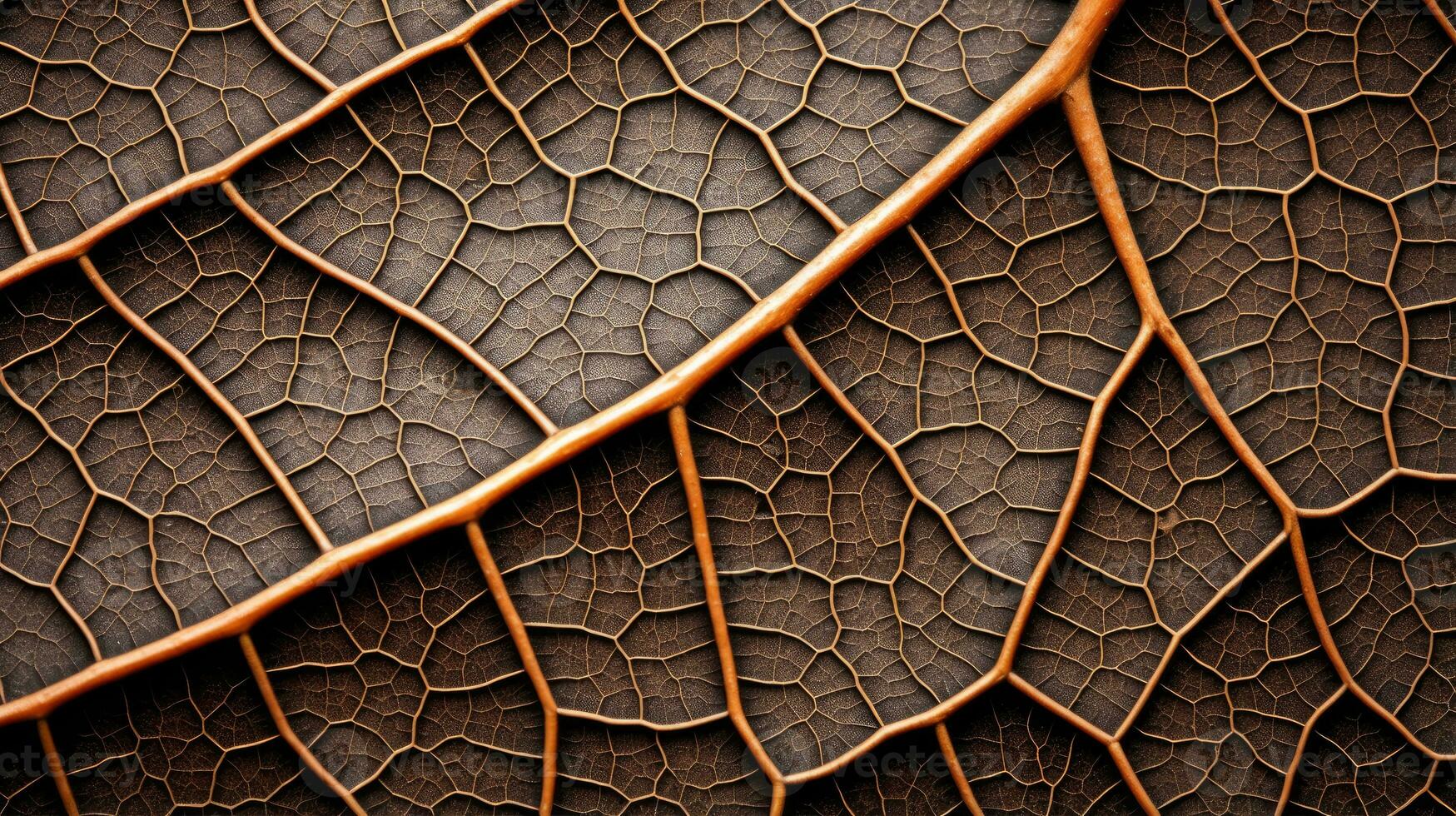 ai generado hoja, hoja textura, de cerca ángulo, macro lente foto