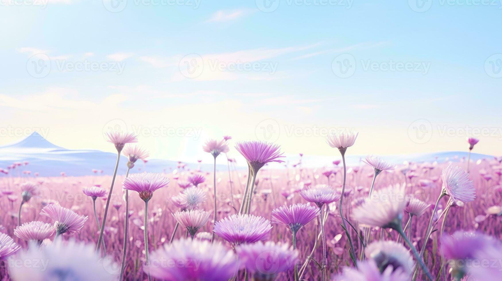 AI generated Flowers, background image, flower field, brightness, freshness, scenery, landscape, nature photo