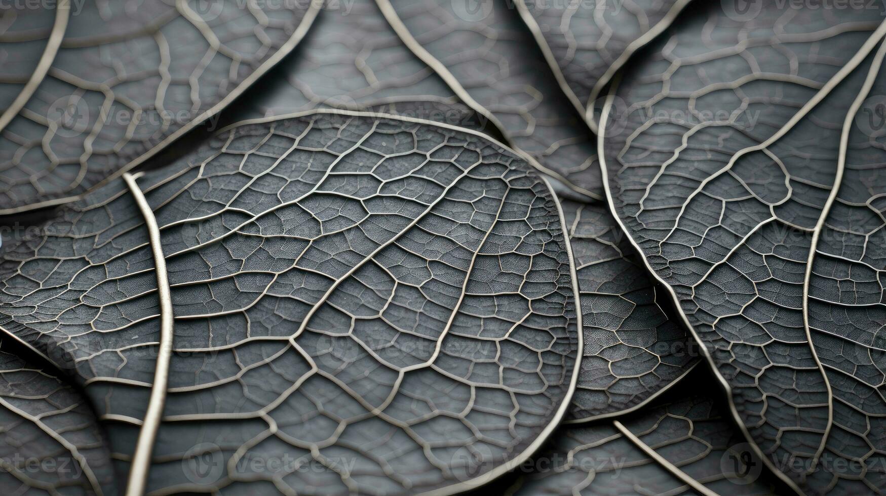 AI generated leaf, leaf texture, close-up angle, macro lens photo