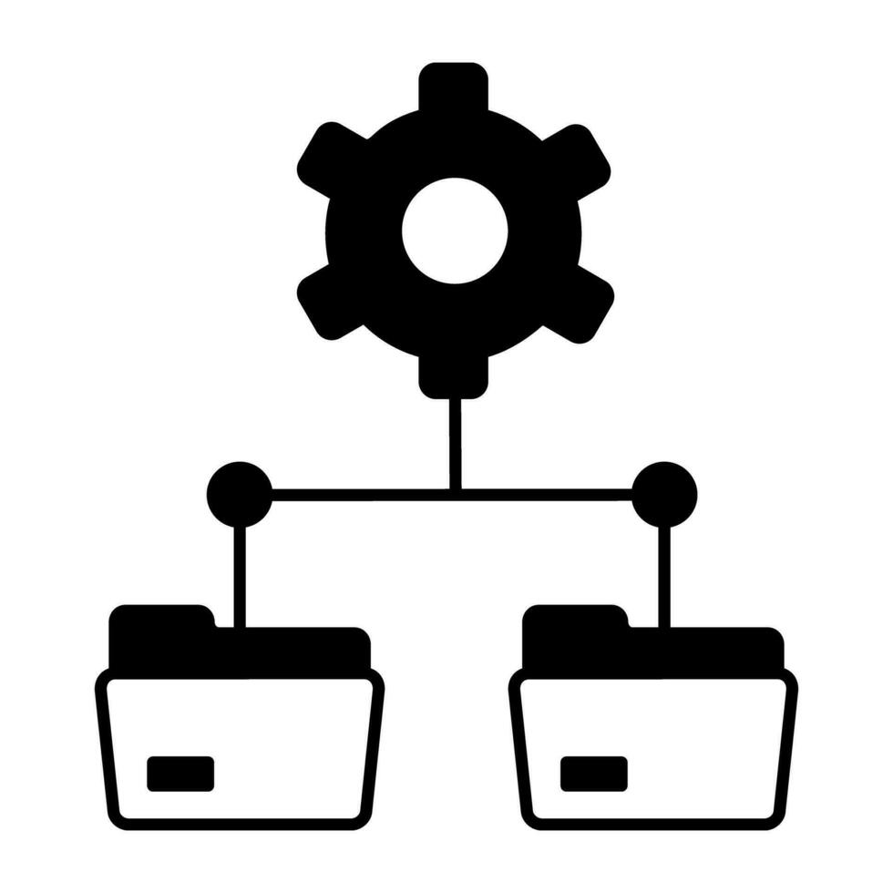 Data Hosting Line Icon vector