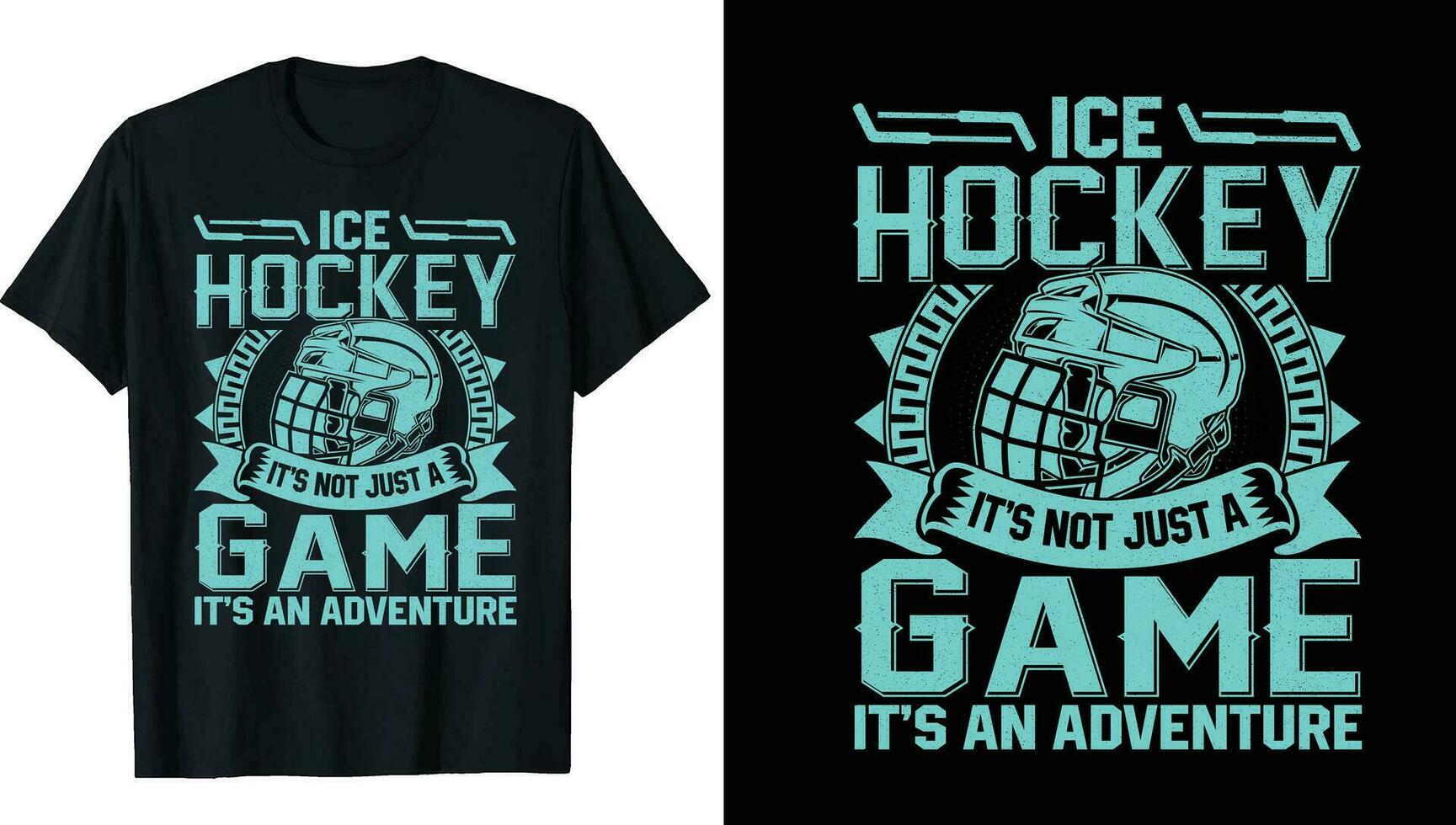 Ice hockey puck and broken stick t-shirt print vector template.Ice hockey t-shirt design Vector, Hockey, typography, vector, graphic, illustration, t-shirt design custom design mockup