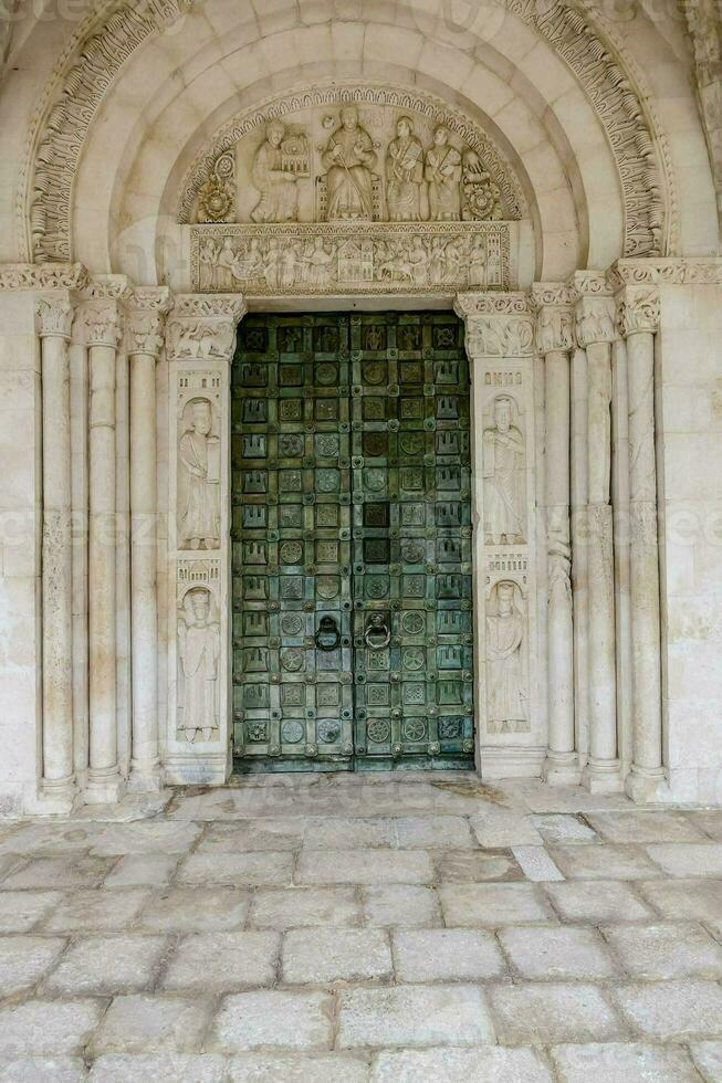 the entrance to the cathedral of croatia photo