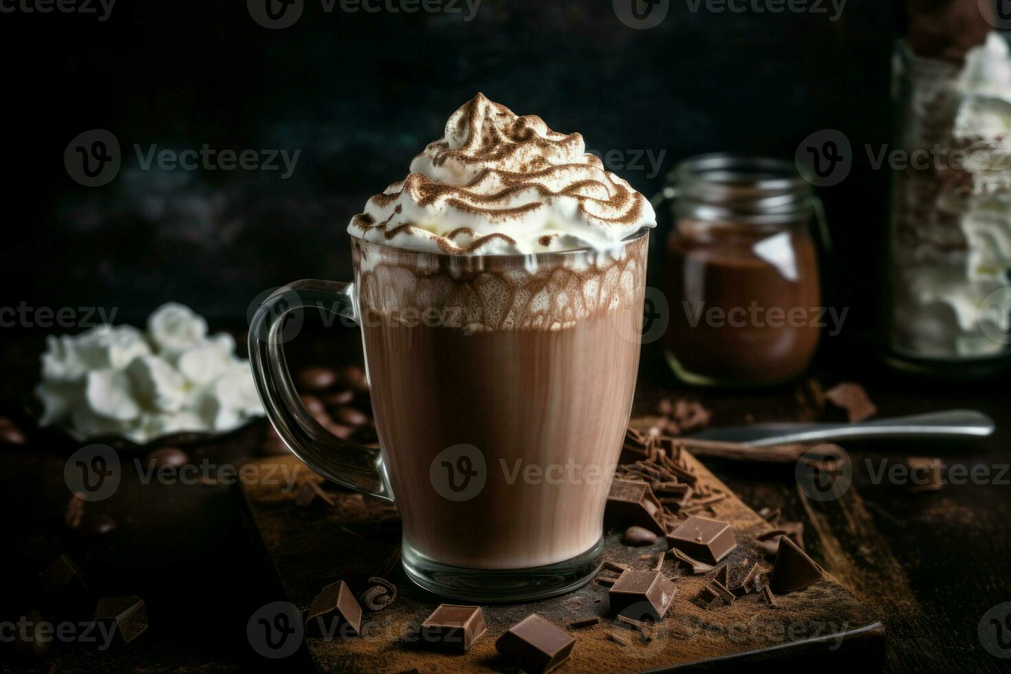 AI generated Irish cream mocha. Generate AI photo