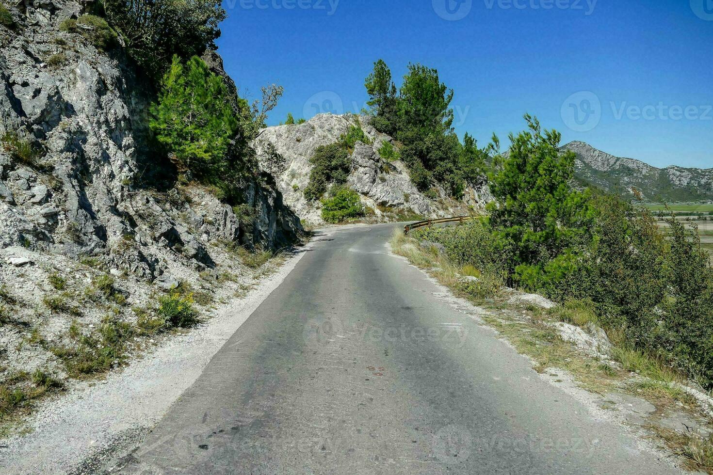 Scenic road view photo