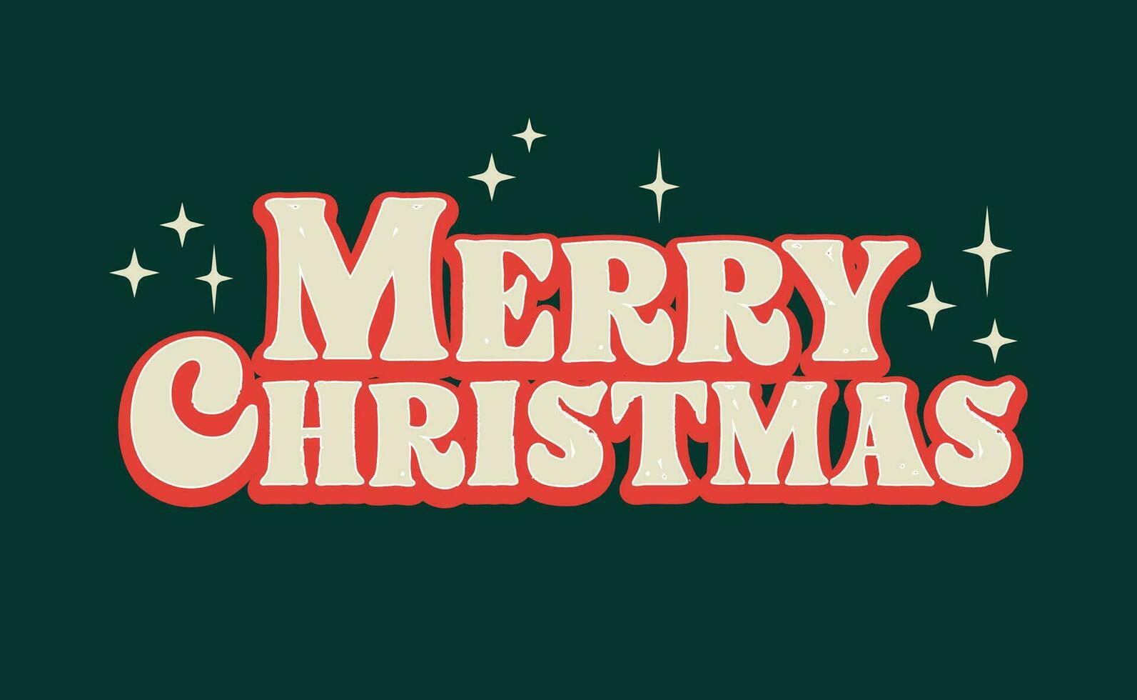 Merry christmas lettering design. vector