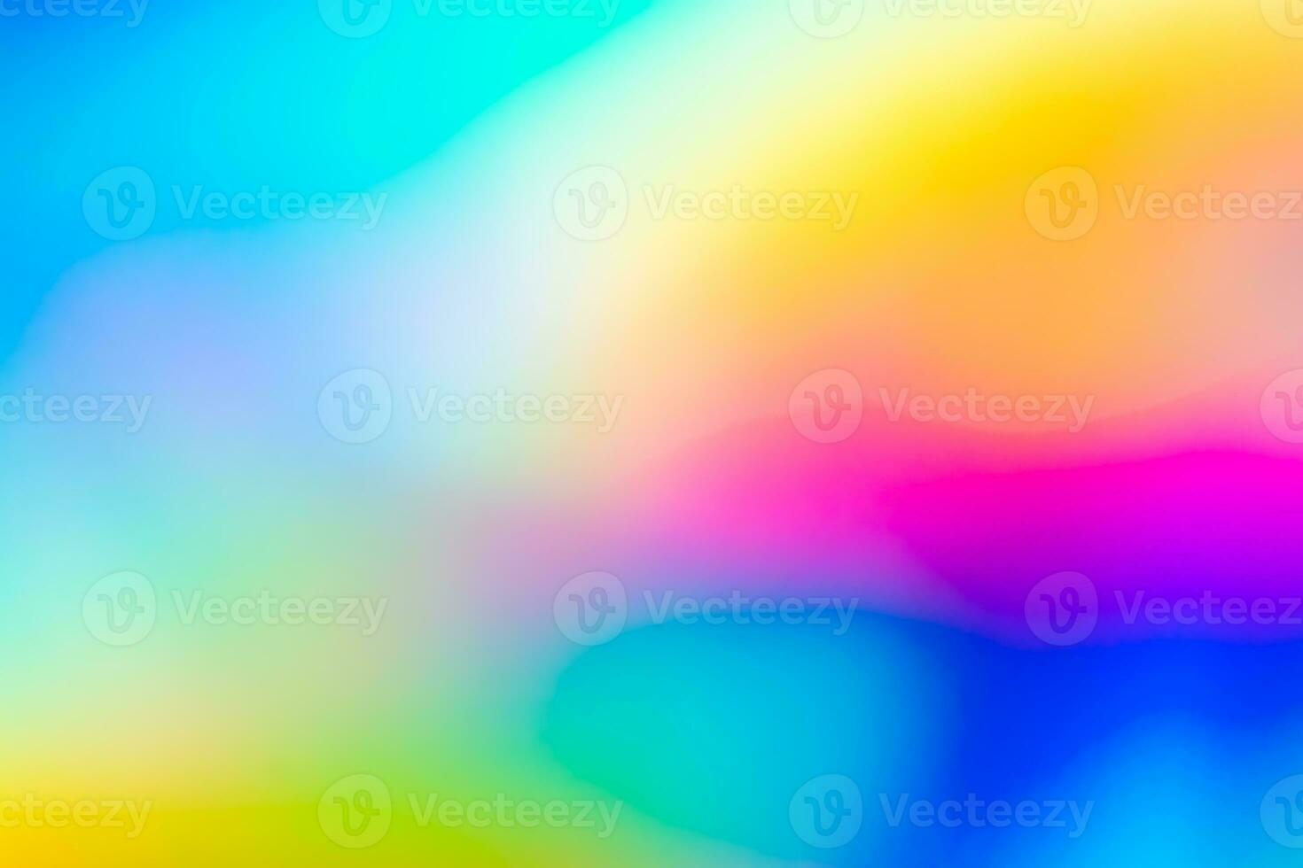 Abstract blur holographic rainbow foil iridescent background photo