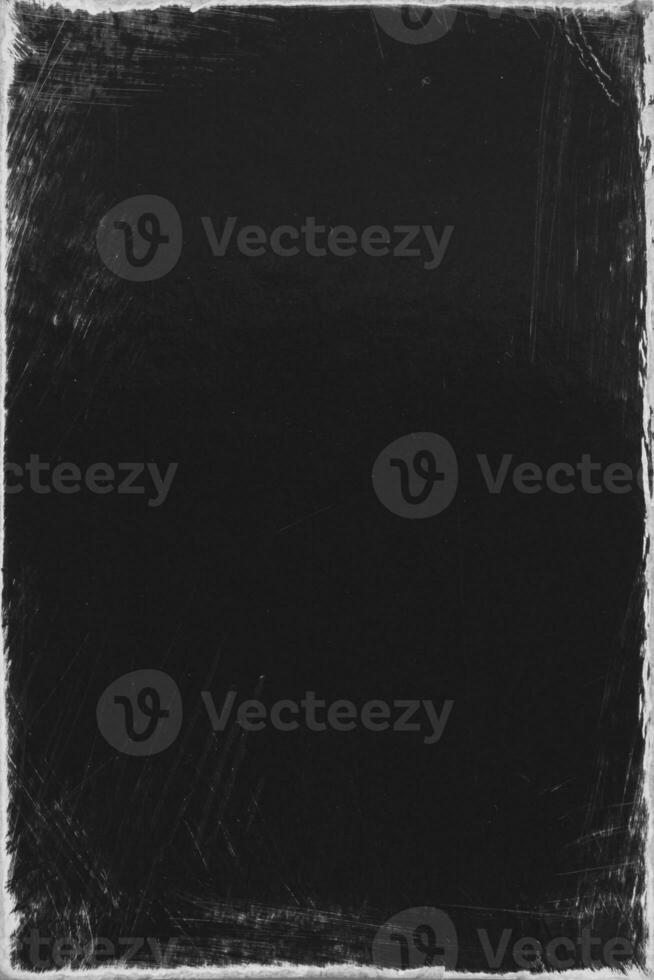 Empty old vintage black scratch torn poster overlay texture background photo