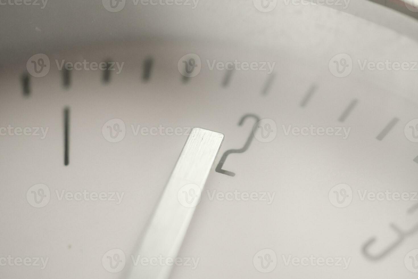 close up of silver metal clock photo