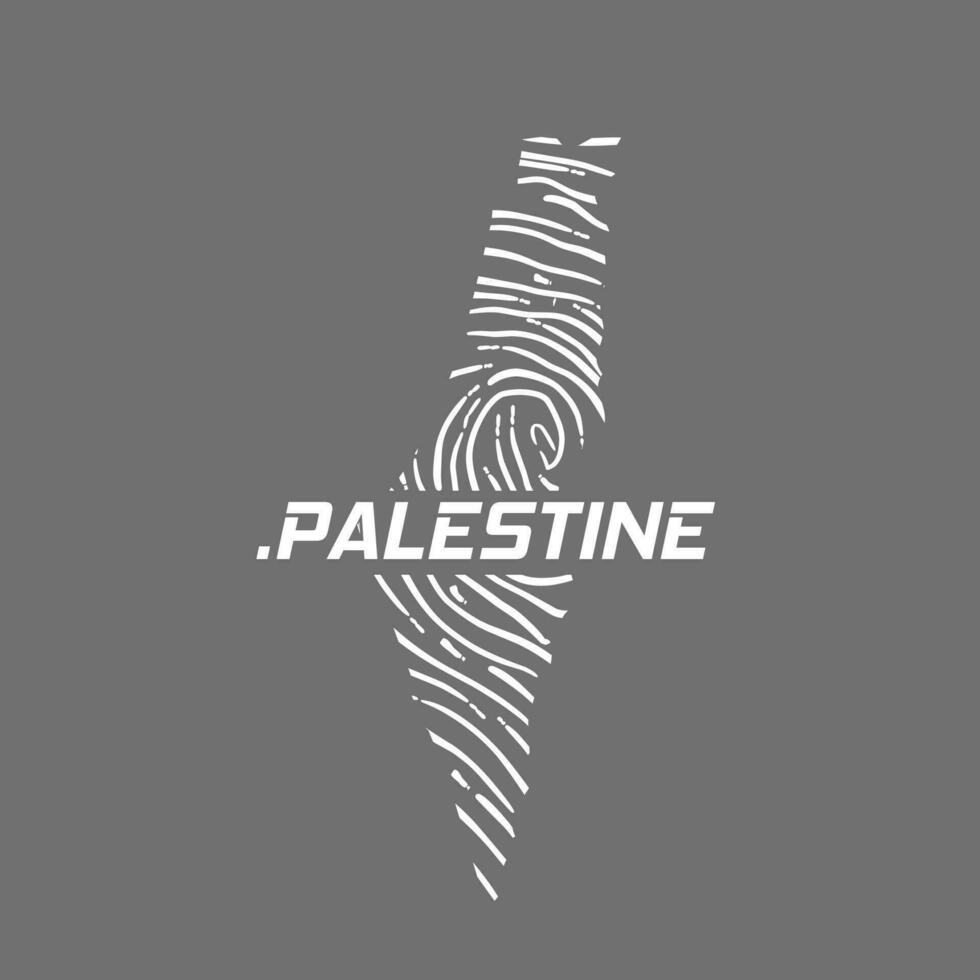 vector of palestine finger print pattern, support for palestine, perfect for print, etc