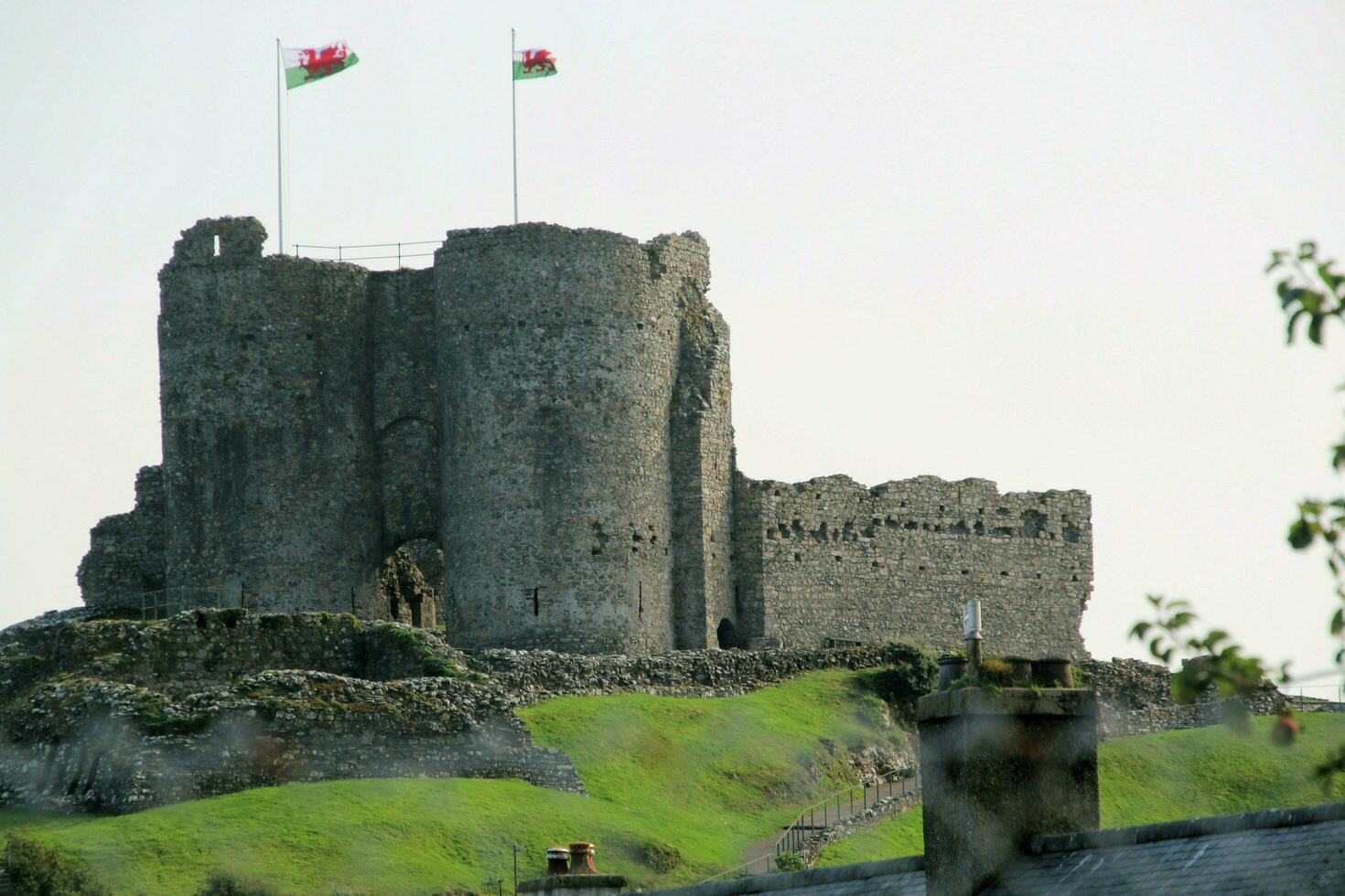 Criccieth in Noth Wales in the UK on 5 September 2023. A view of Criccieth Castle photo