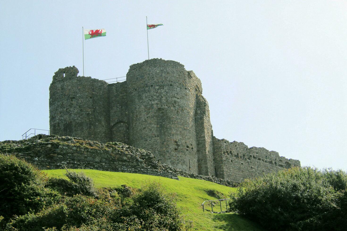 Criccieth in Noth Wales in the UK on 5 September 2023. A view of Criccieth Castle photo