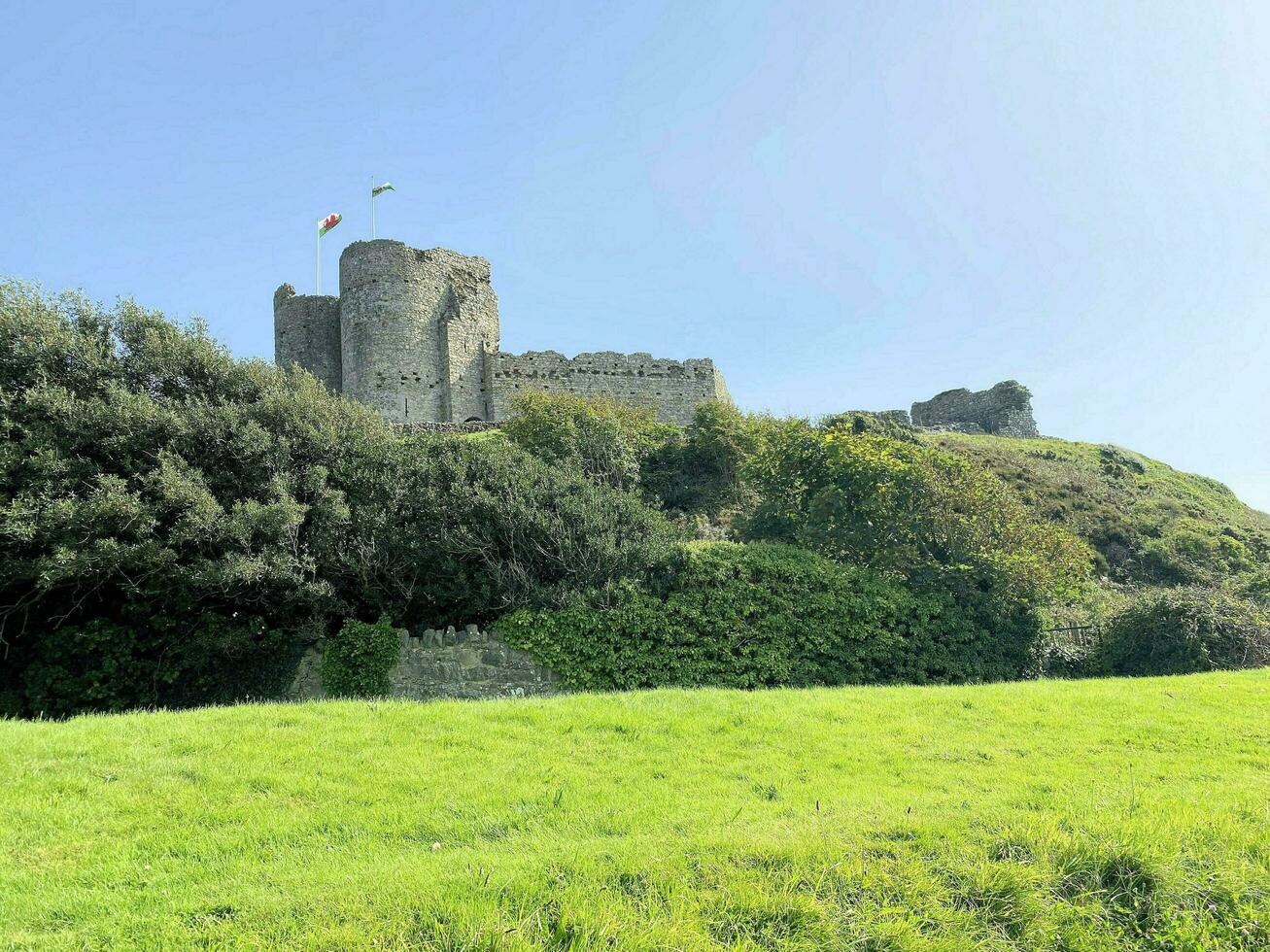 Criccieth in Noth Wales in the UK on 5 September 2023. A view of Criccieth Castle photo