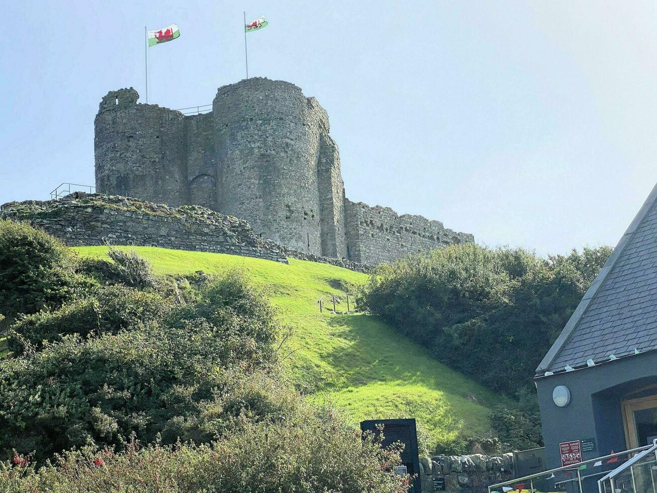 Criccieth in Noth Wales in the UK on 5 September 2023. A view of Criccieth Castle photo