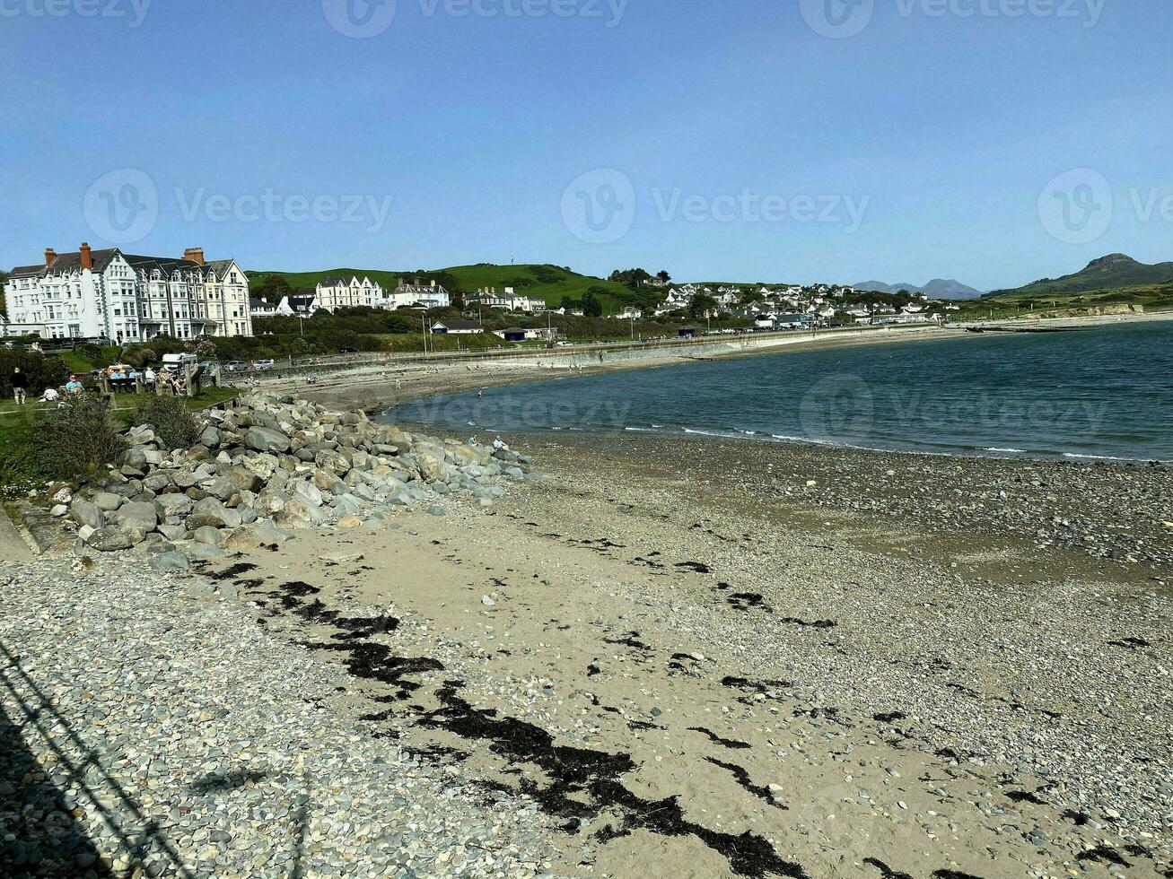 un ver de el norte Gales costa a criccieth foto