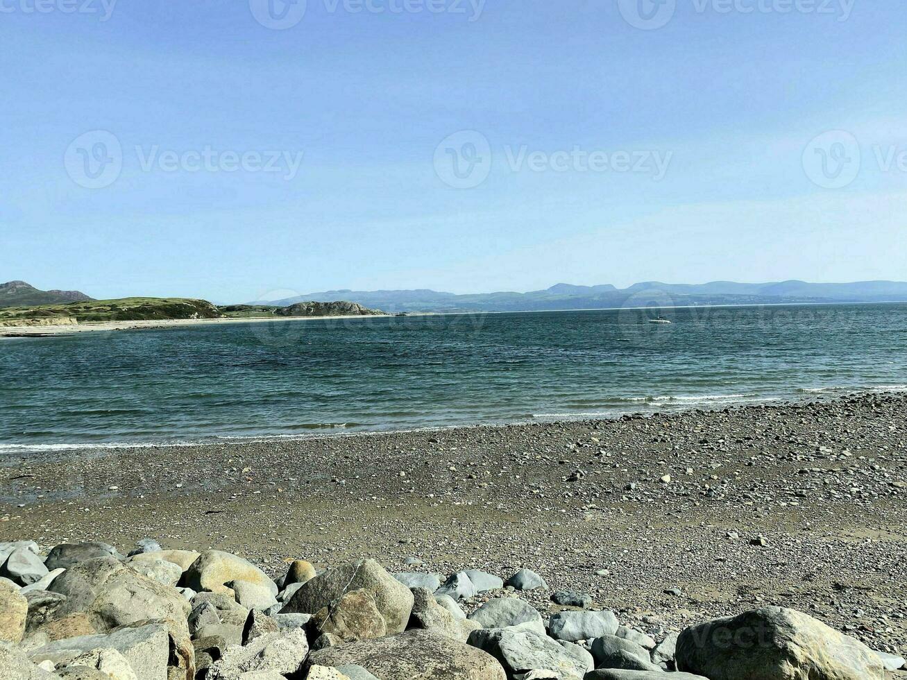 A view of the North Wales Coast at Criccieth photo