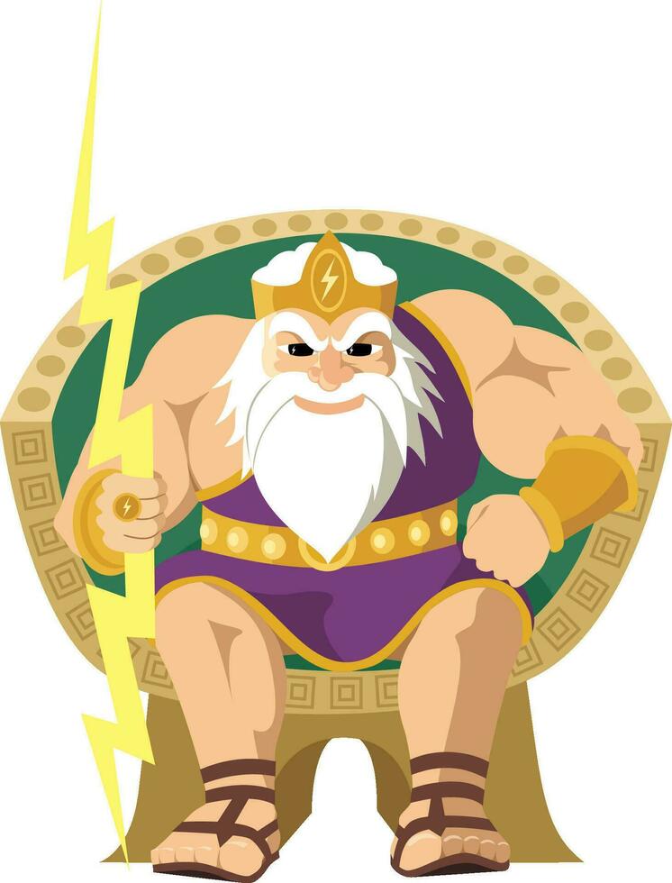 Zeus en blanco vector