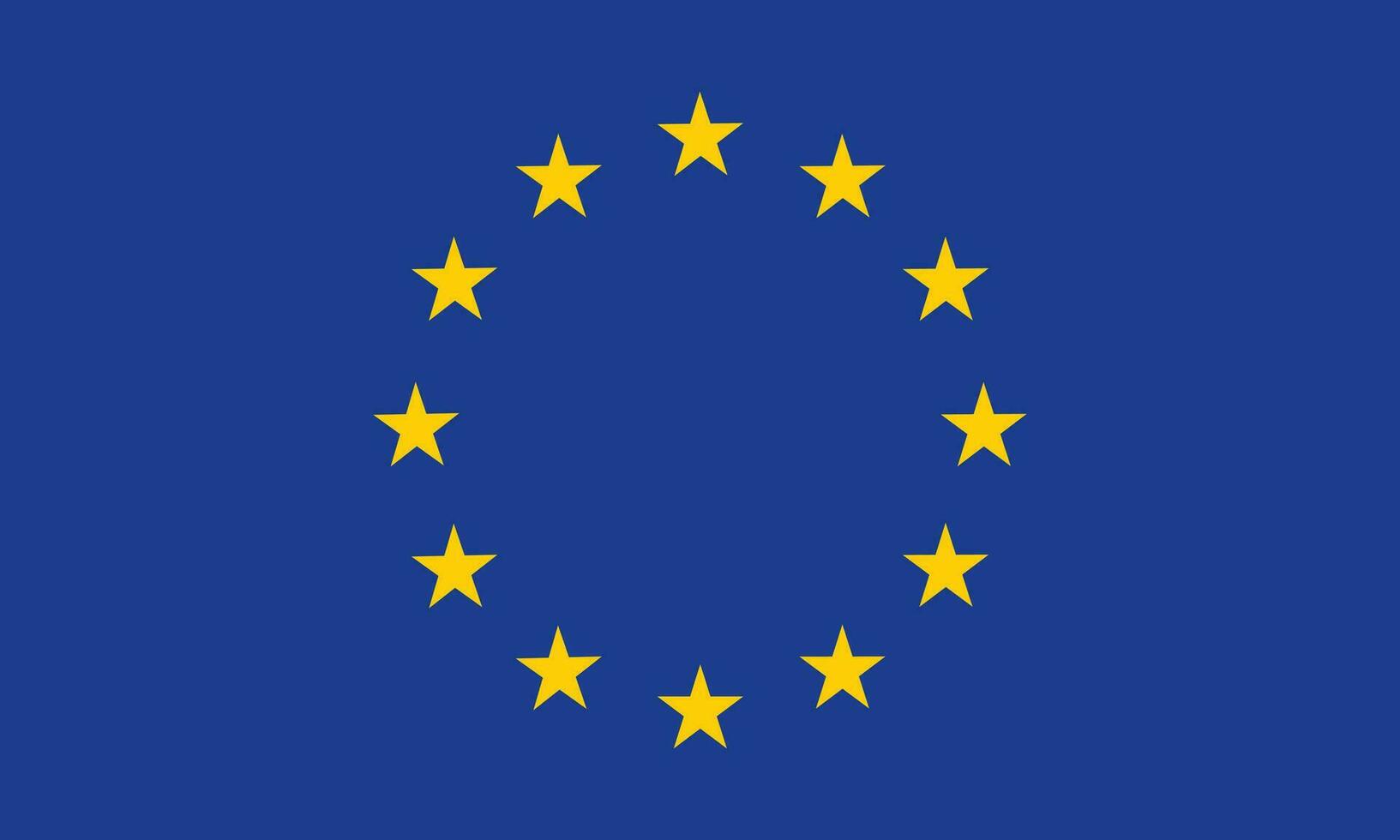 The flag of the European Union, the European Union. vector