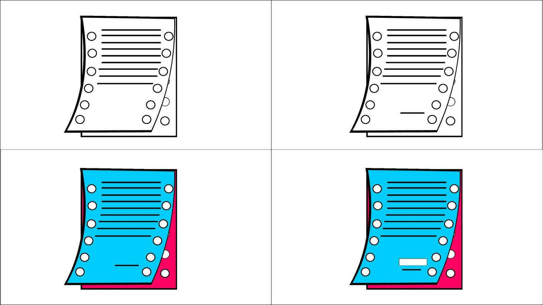 image of a document vector icon