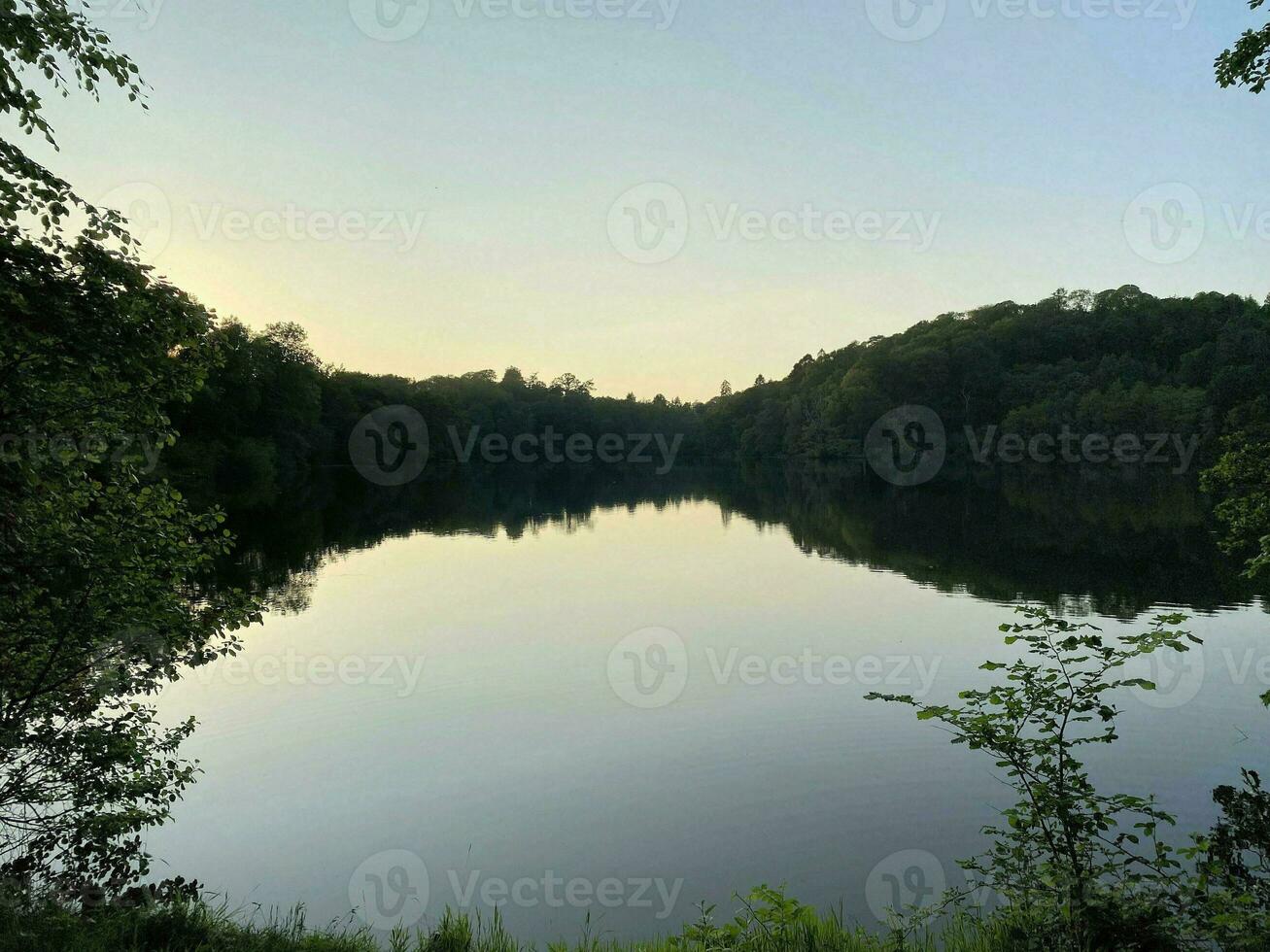 A view of Blake Mere Lake near Ellesmere in Shropshire photo