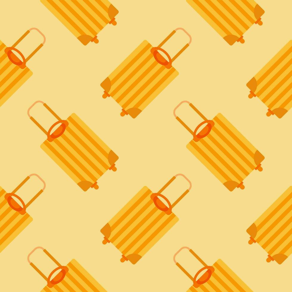 suitcase seamless pattern vector illustration. Suitable for backgrounds, wallpapers, fabrics, textiles, wrapping papers, printed materials, and many more.