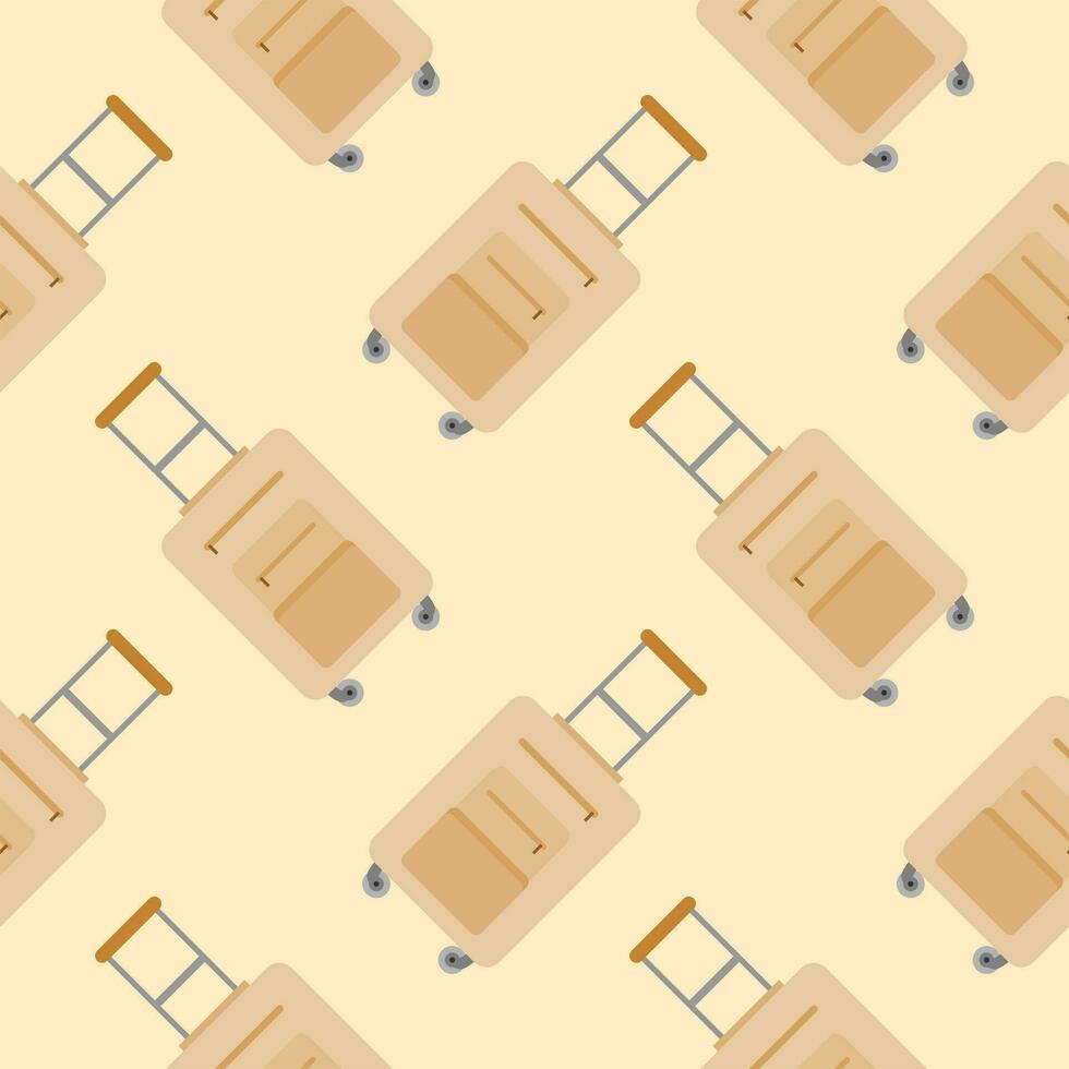 suitcase seamless pattern vector illustration. Suitable for backgrounds, wallpapers, fabrics, textiles, wrapping papers, printed materials, and many more.