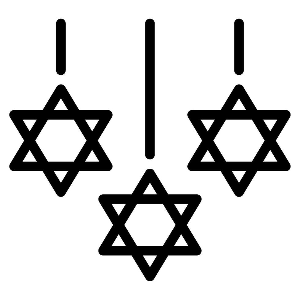 Hanukkah Decor Illustration Icons For web, app, infographic, etc vector