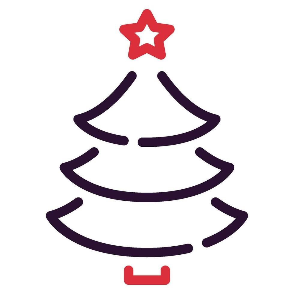 Christmas Tree Illustration Icons for web, app, infographic, etc vector