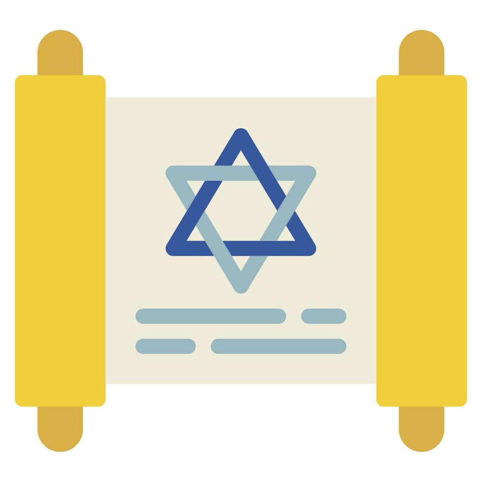 Torah Illustration Icons For web, app, infographic, etc vector