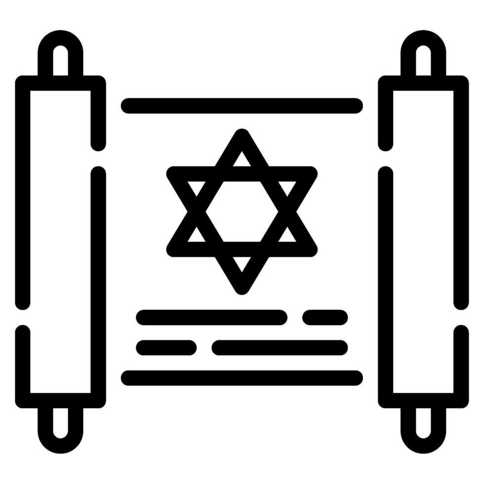 Torah Illustration Icons For web, app, infographic, etc vector