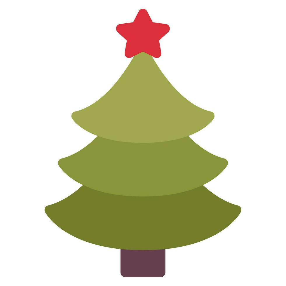 Christmas Tree Illustration Icons for web, app, infographic, etc vector
